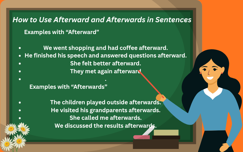 afterward or afterwards