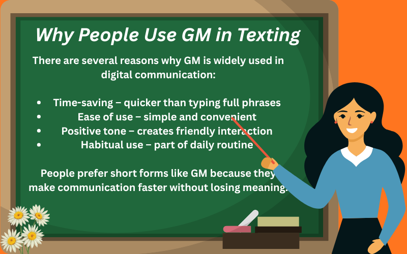 gm meaning in text