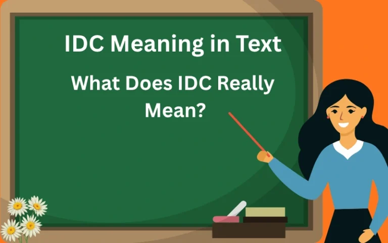 idc meaning in text