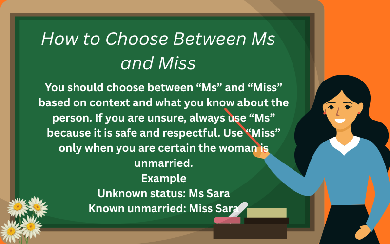 Ms or Miss