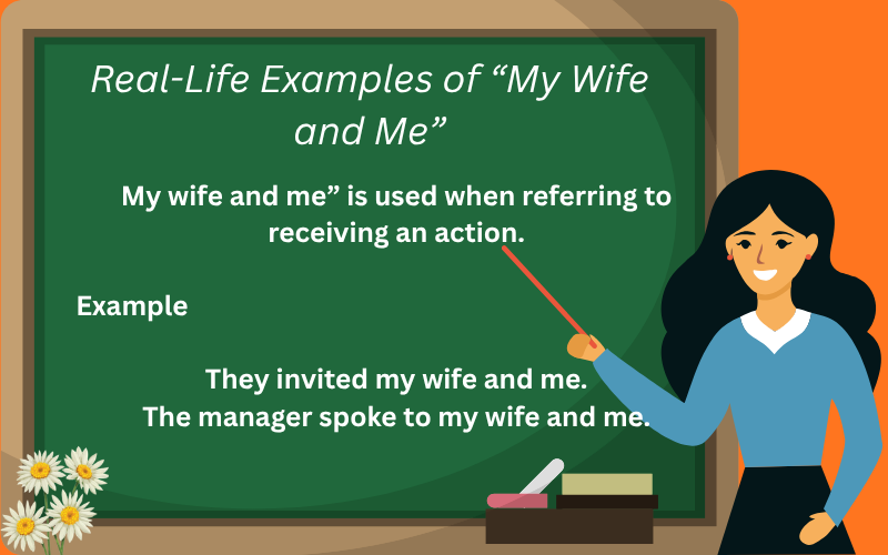 my wife and i or my wife and me