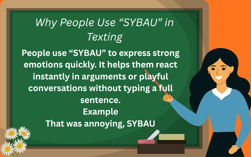 sybau meaning in text