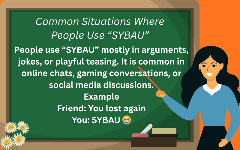 sybau meaning in text