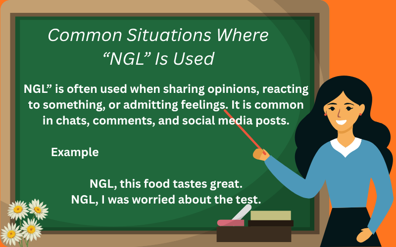 what does ngl mean in text