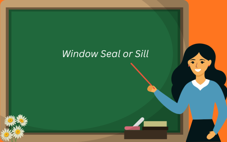 window seal or sill