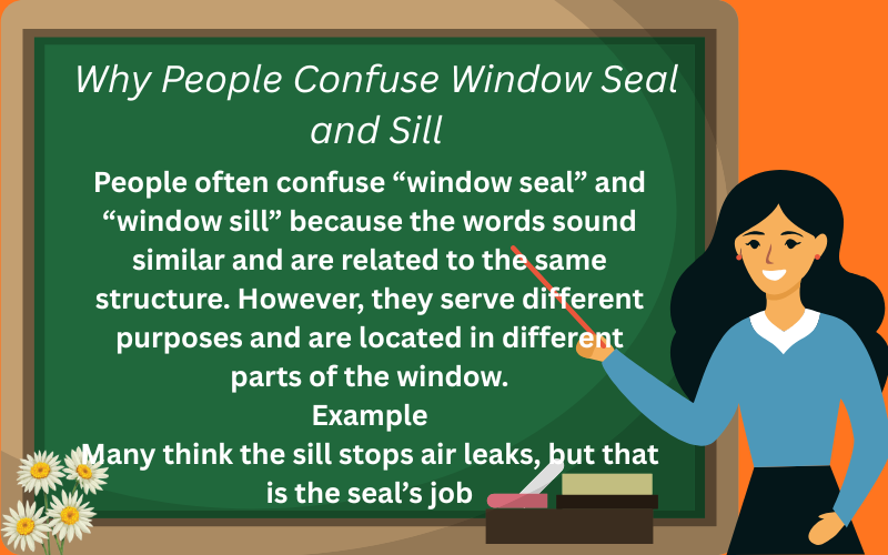window seal or sill