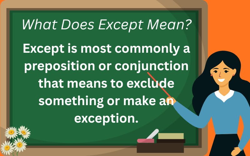 accept or except