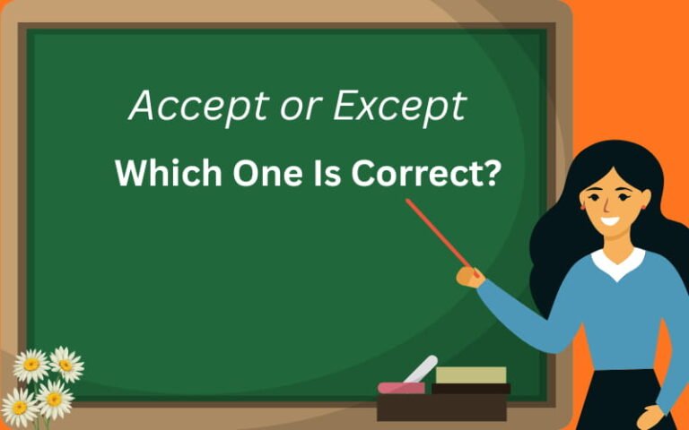 accept or except