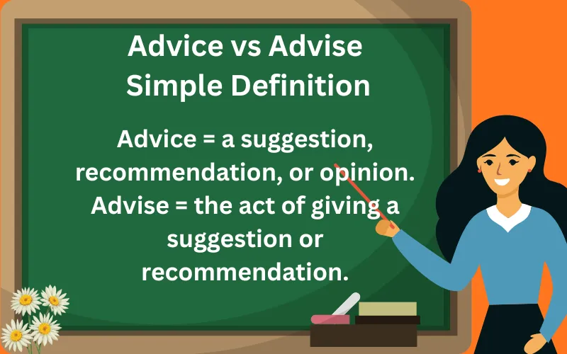 advice vs advise