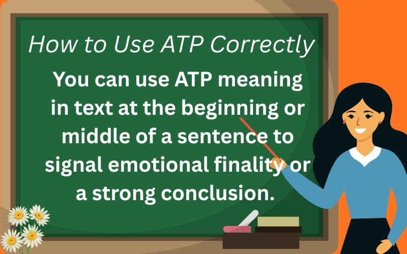 atp meaning in text
