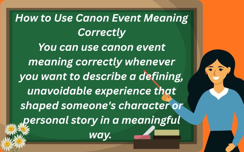 canon event meaning