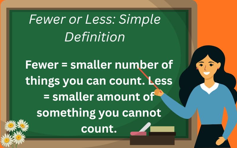 fewer or less