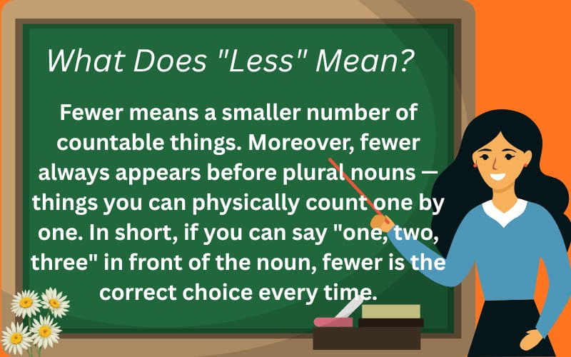 fewer or less