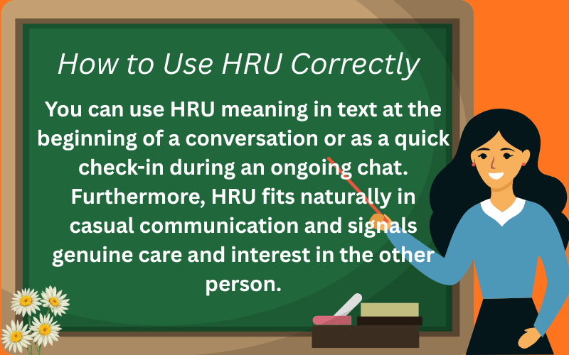 hru meaning in text