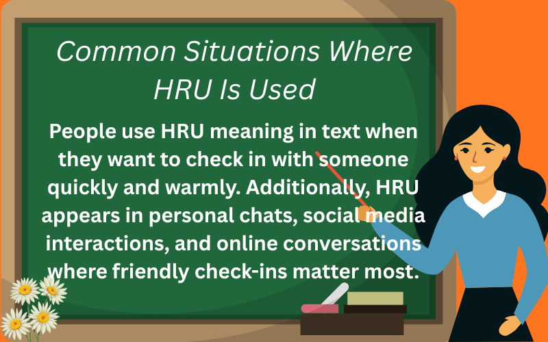 hru meaning in text
