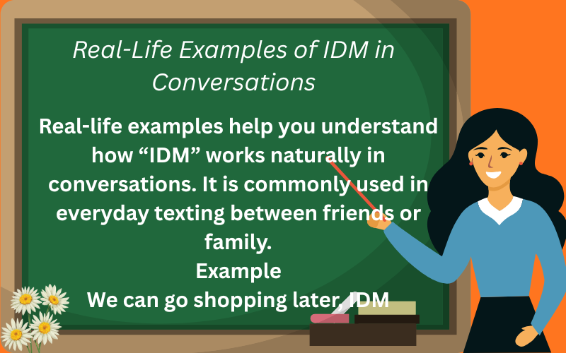 idm meaning in text