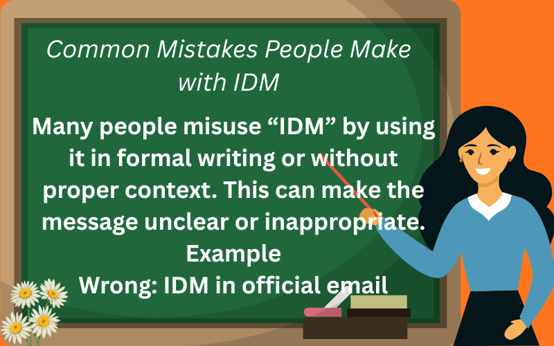 idm meaning in text