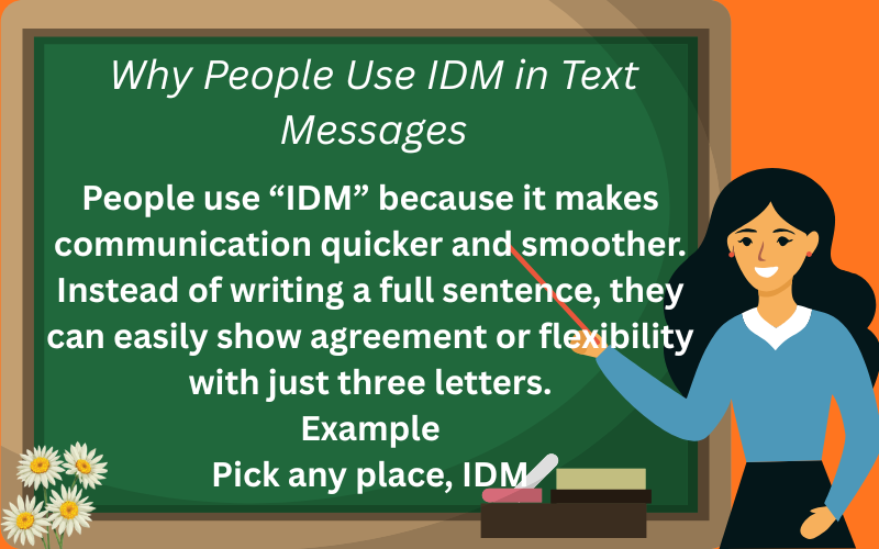 idm meaning in text