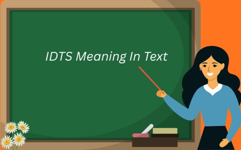 idts meaning in text