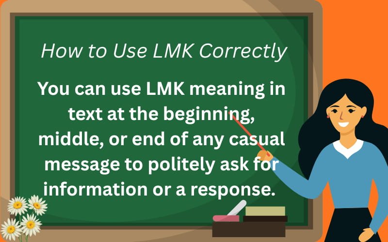 lmk meaning in text