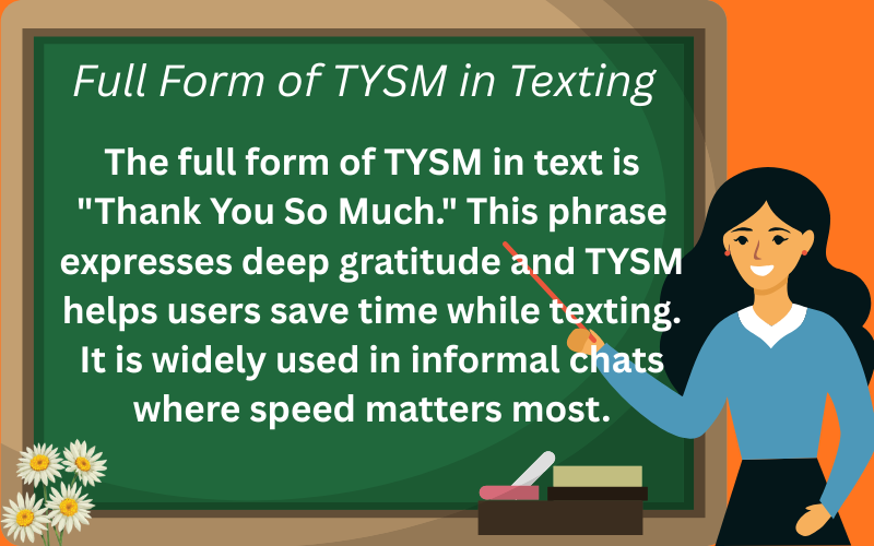 tysm meaning in text