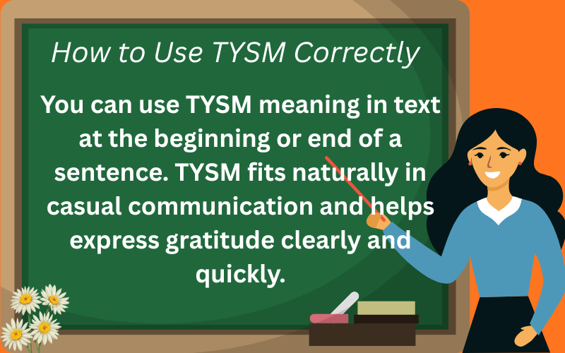 tysm meaning in text