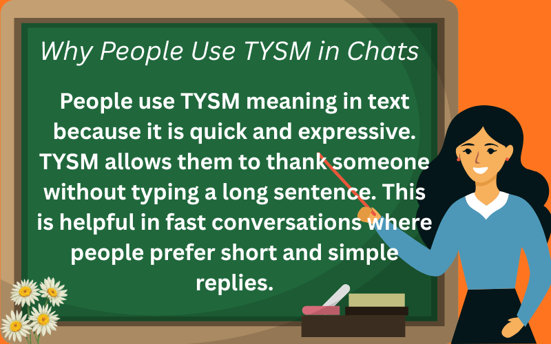 tysm meaning in text